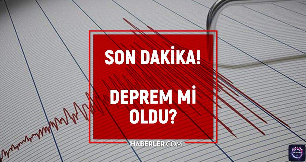 Malatya deprem mi oldu? Az önce deprem mi oldu? Son dakika Malatya depremleri! 2 Mart AFAD ve Kandilli deprem listesi!