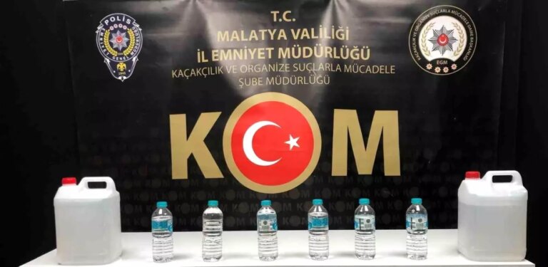Malatya’da Kaçak Tütün ve Sahte Alkol Operasyonu