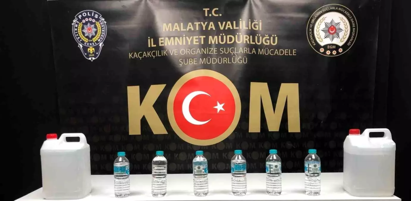 Malatya’da Kaçak Tütün ve Sahte Alkol Operasyonu