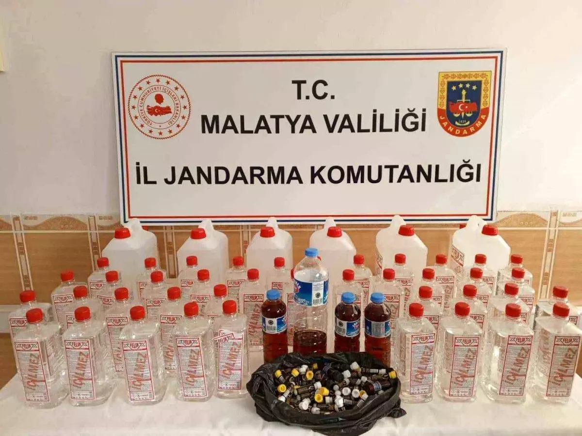 Malatya’da Sahte Alkol Operasyonu: 72 Litre Etil Alkol Ele Geçirildi