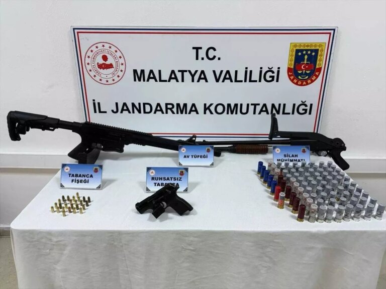Malatya’da Silah ve Mühimmat Kaçakçılığı Operasyonu: 2 Gözaltı