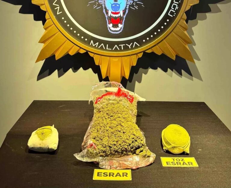 Malatya’da Sokak Satıcılarına Operasyon: 10 Kilogram Esrar ve Sentetik Ecza Ele Geçirildi