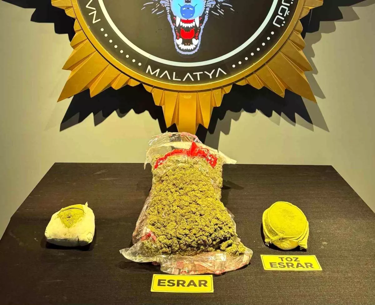 Malatya’da Sokak Satıcılarına Operasyon: 10 Kilogram Esrar ve Sentetik Ecza Ele Geçirildi
