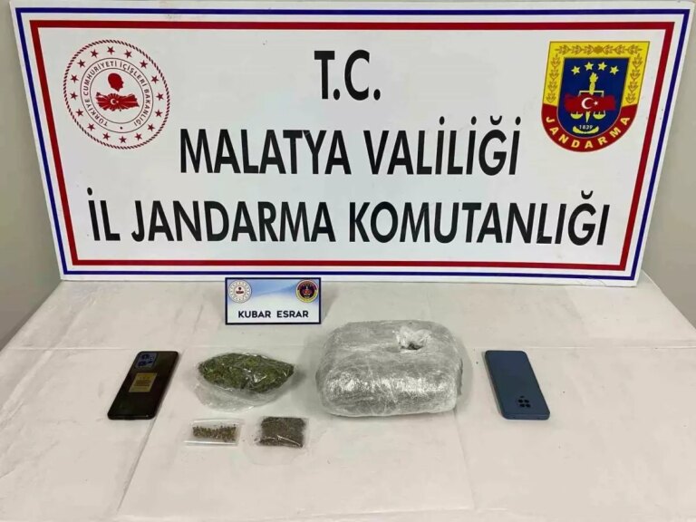 Malatya’da Uyuşturucu Operasyonu: 850 Gram Esrar Ele Geçirildi