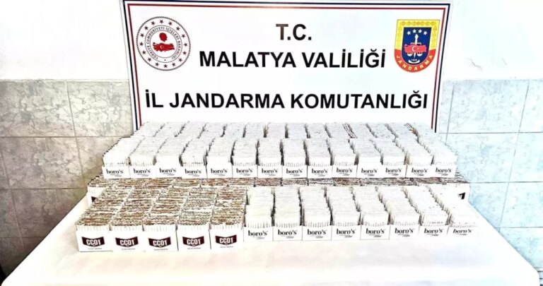Malatya’da Yol Kontrolünde 20 Bin 760 Kaçak Makaron Ele Geçirildi