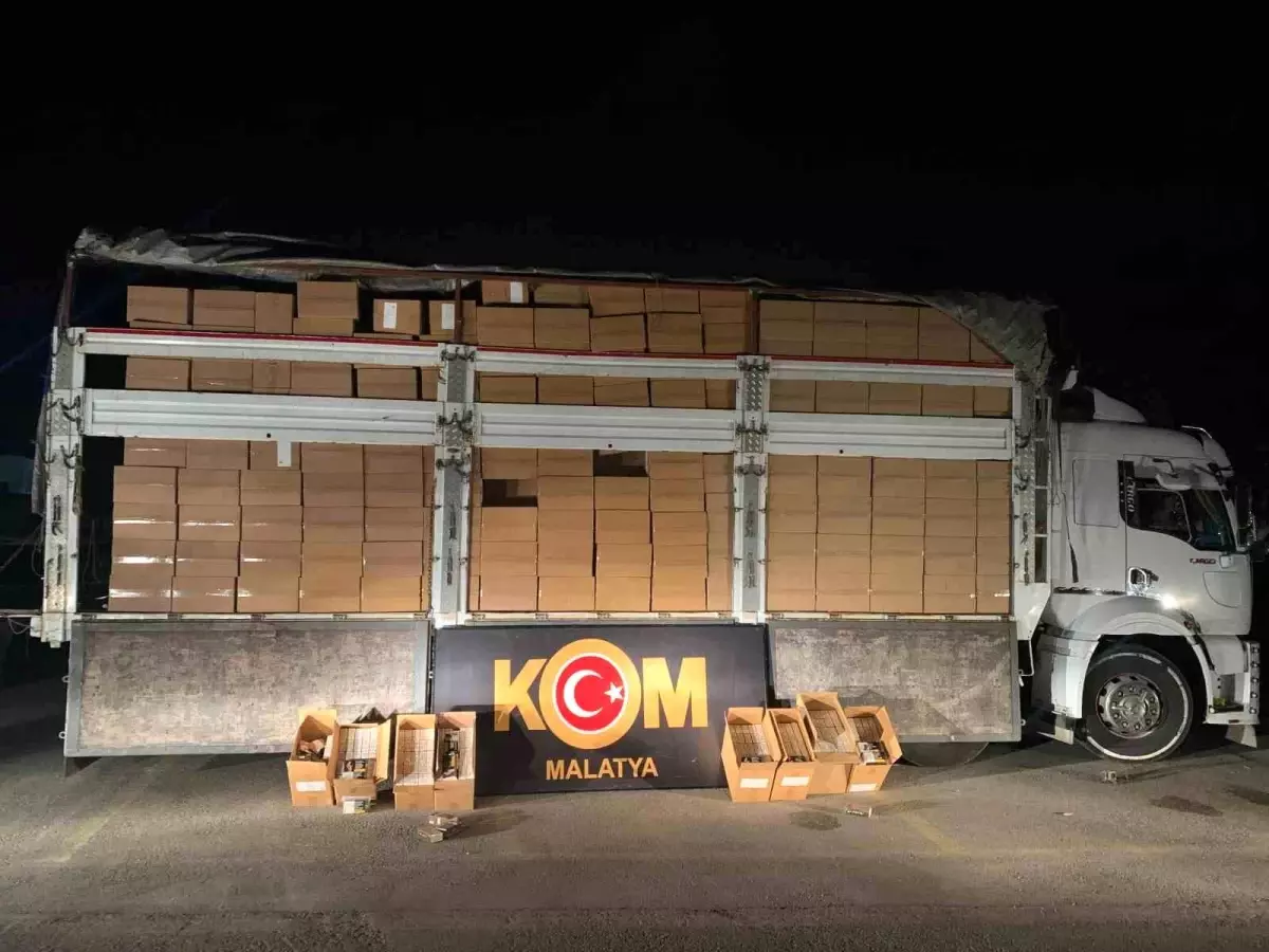 Malatya’da 7 Milyon 250 Bin Makaron Ele Geçirildi